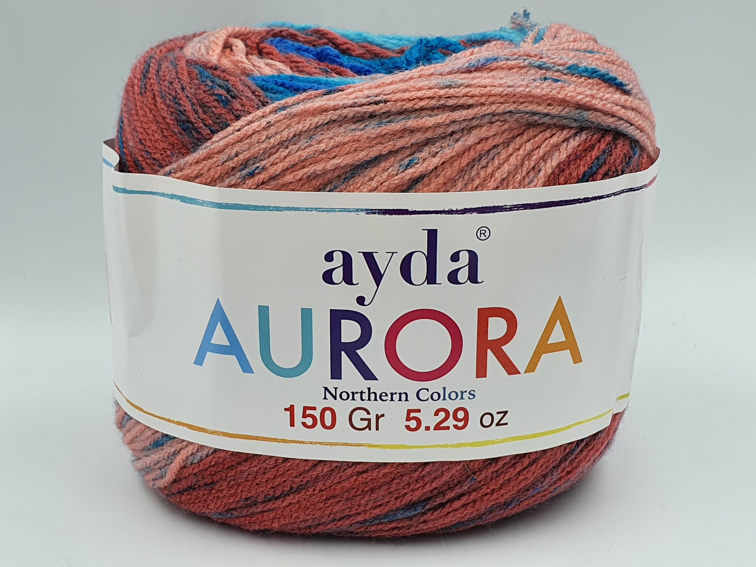 20201111_151523-scaled-1.jpg Fir textil pentru tricotat/ crostet, Ayda Aurora, 150g, Cod culoare 308 - imagine 1