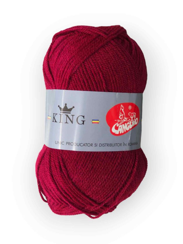 Fire tricotat Canguro King 75g 315, Grena - imagine 1