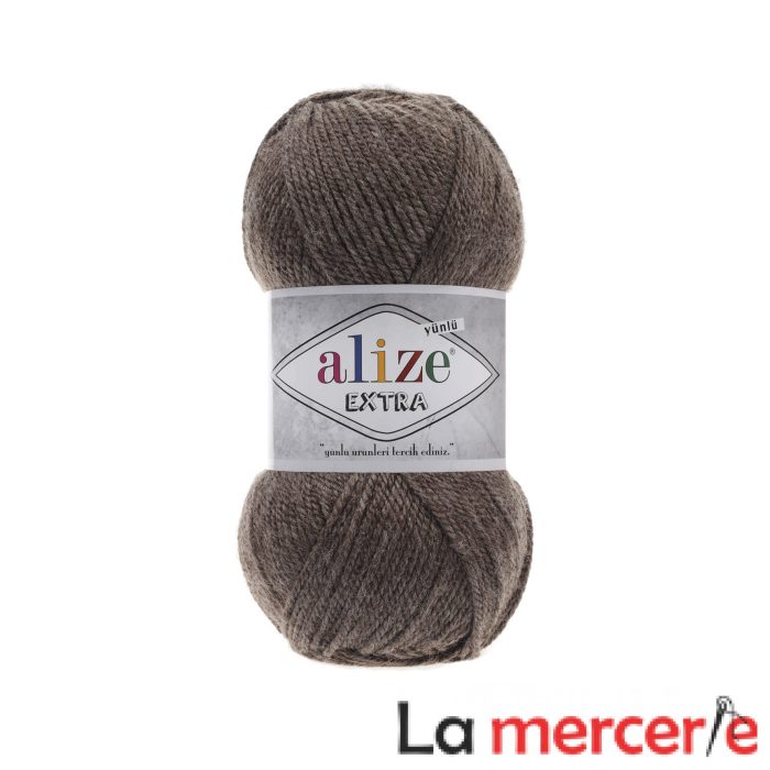 EXTRA_240_Brown-Melange.jpg Fir pentru tricotat, Alize Extra, 100g 240 - imagine 1