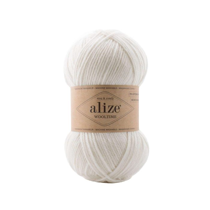 Fir tricotat, 75% lana SuperWash, Alize Wooltime, 100grame, cod 55 - imagine 1
