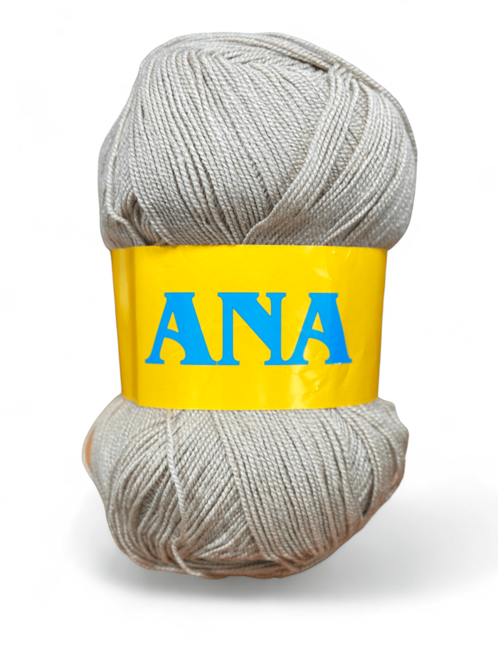 Fir de tricotat, Ana, 100% acril, 200grame, alb prafuit - imagine 1