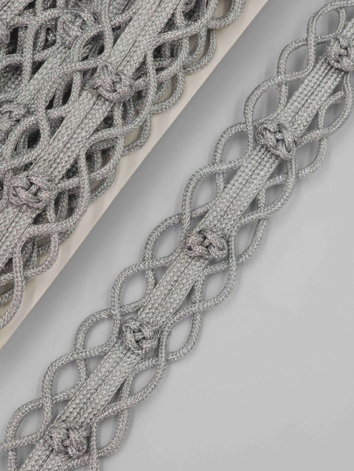 Pasmanterie , gri,  100% poliester - imagine 1