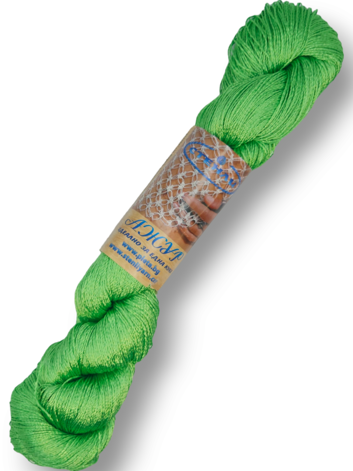verde-deschis.webp Fir matase Ajur, crosetat, 100% vascoza, verde deschis - imagine 1
