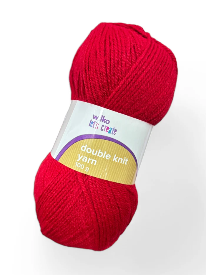 wilko double knitt (4) Fir textil, Wilko double knit, 100g, rosu - imagine 1