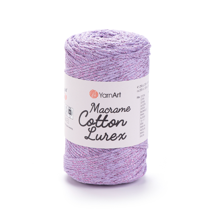 YARNART_MACRAME_COTTON_LUREX_734 Fir de tricotat YarnArt Macrame Lurex 734 - imagine 1