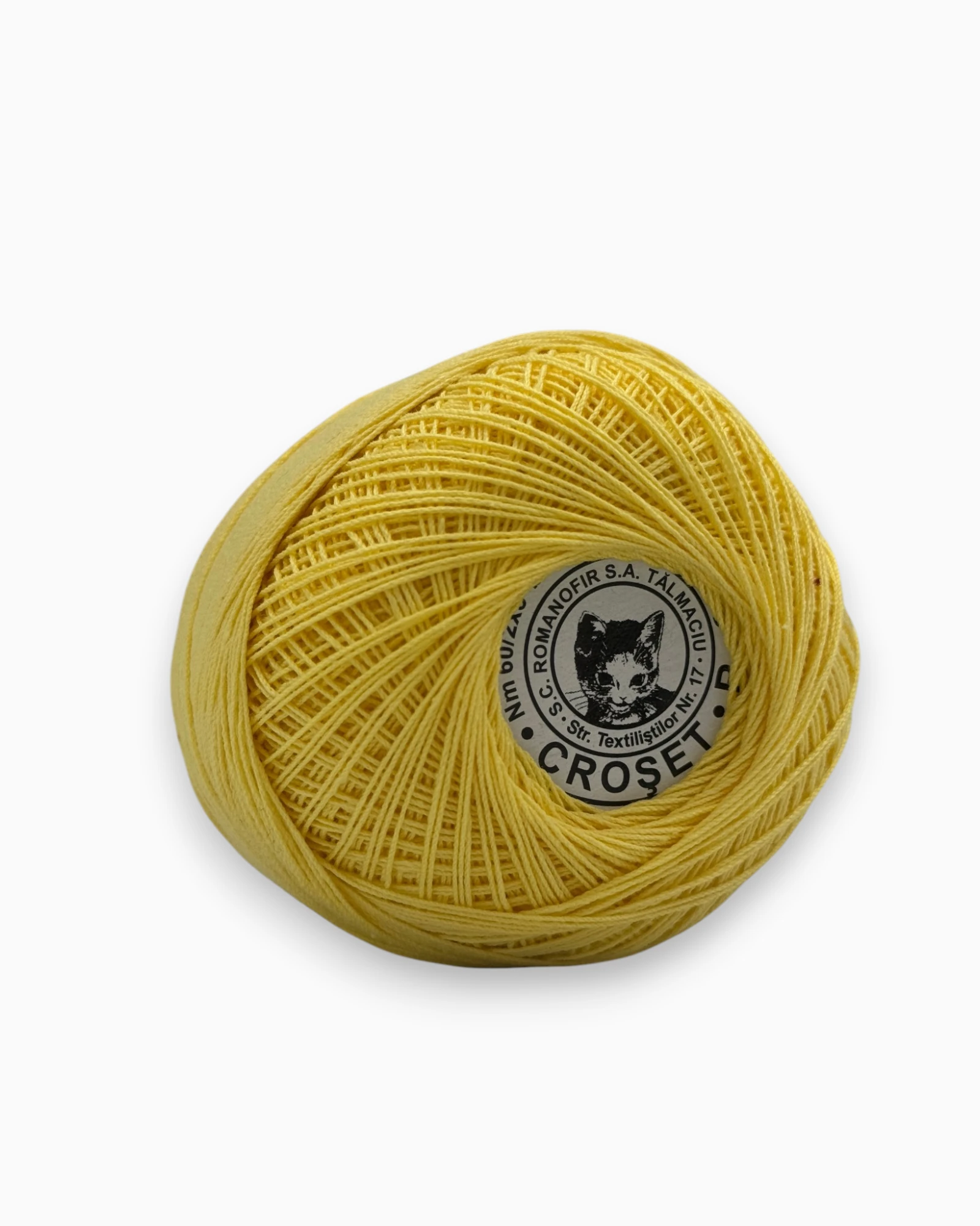 fir de crosetat macrame tip croset (2) Fir de crosetat Macrame croset 50g Galben - imagine 1