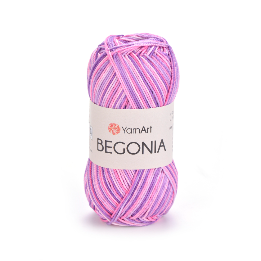 YARNART_BEGONIA_MELANGE_508 Fir YarnArt Begonia Melange 508 100% bumbac mercerizat - imagine 1